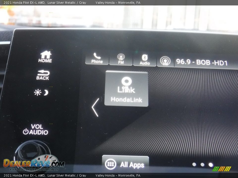 2021 Honda Pilot EX-L AWD Lunar Silver Metallic / Gray Photo #21