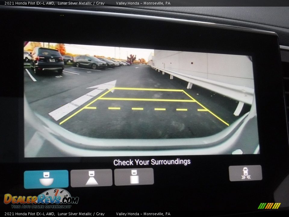 2021 Honda Pilot EX-L AWD Lunar Silver Metallic / Gray Photo #22