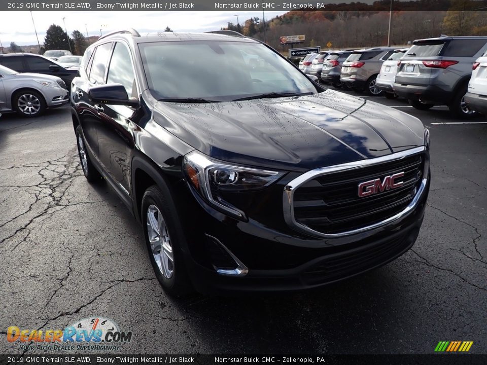 2019 GMC Terrain SLE AWD Ebony Twilight Metallic / Jet Black Photo #10