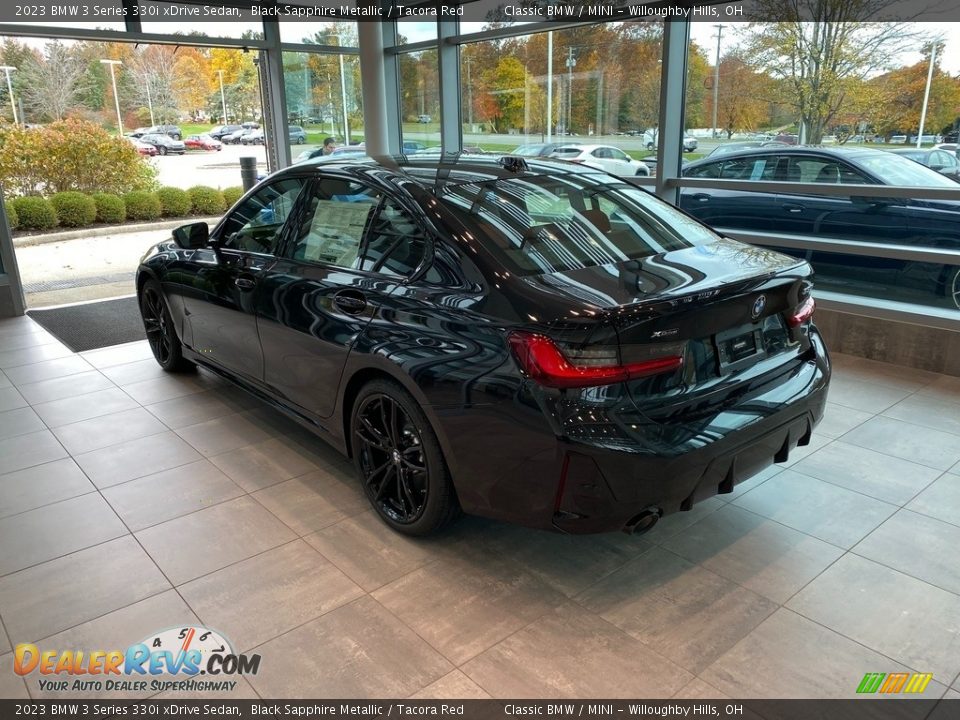 2023 BMW 3 Series 330i xDrive Sedan Black Sapphire Metallic / Tacora Red Photo #2