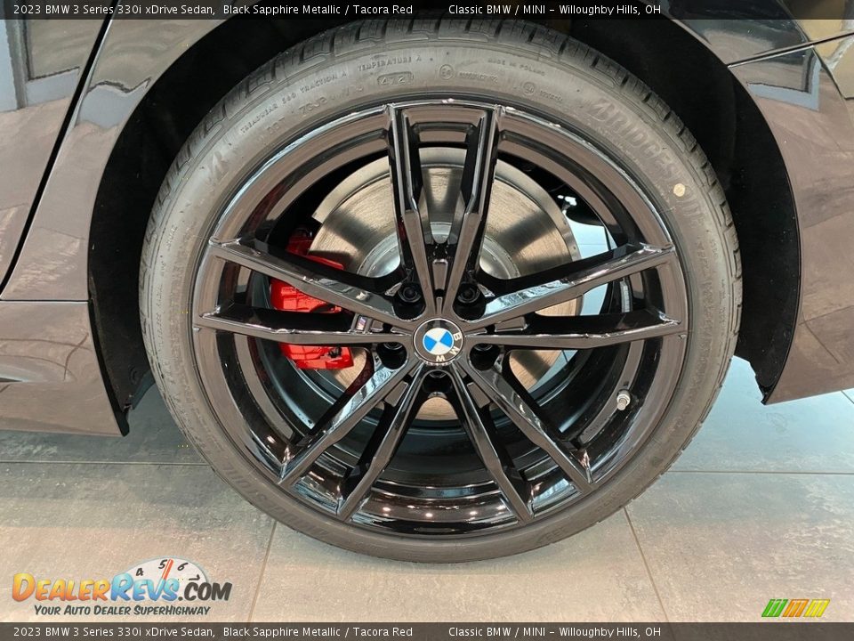 2023 BMW 3 Series 330i xDrive Sedan Black Sapphire Metallic / Tacora Red Photo #3