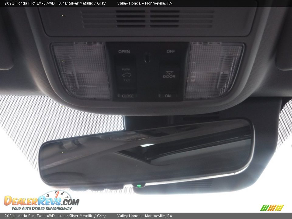 2021 Honda Pilot EX-L AWD Lunar Silver Metallic / Gray Photo #27