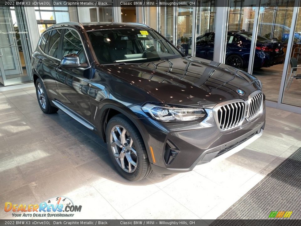 2022 BMW X3 xDrive30i Dark Graphite Metallic / Black Photo #1