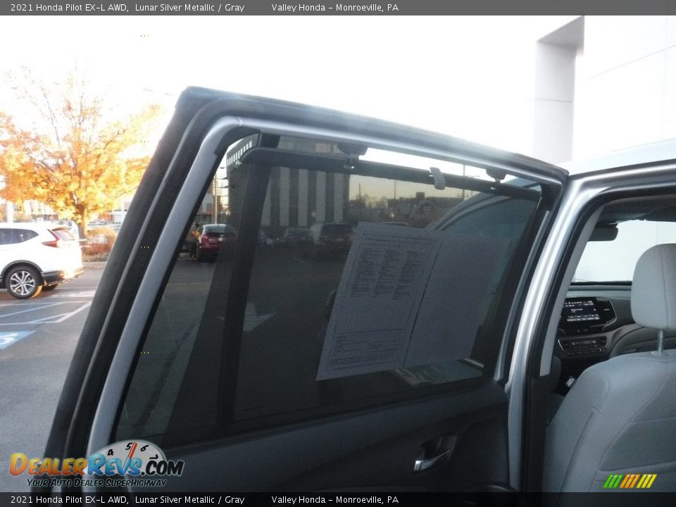 2021 Honda Pilot EX-L AWD Lunar Silver Metallic / Gray Photo #30