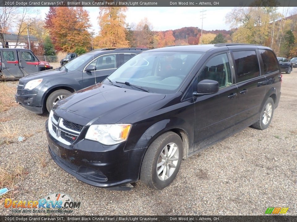 2016 Dodge Grand Caravan SXT Brilliant Black Crystal Pearl / Black/Light Graystone Photo #7