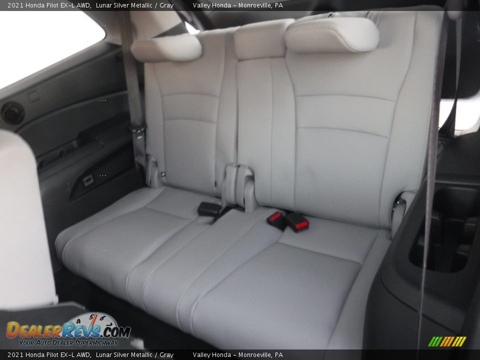 2021 Honda Pilot EX-L AWD Lunar Silver Metallic / Gray Photo #31