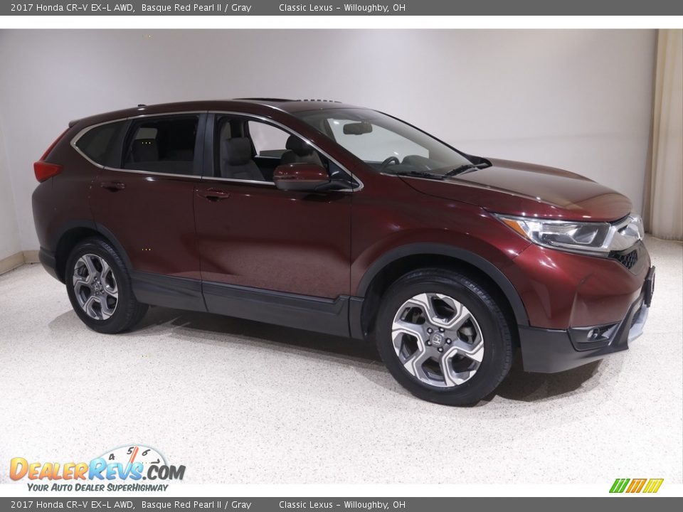 2017 Honda CR-V EX-L AWD Basque Red Pearl II / Gray Photo #1