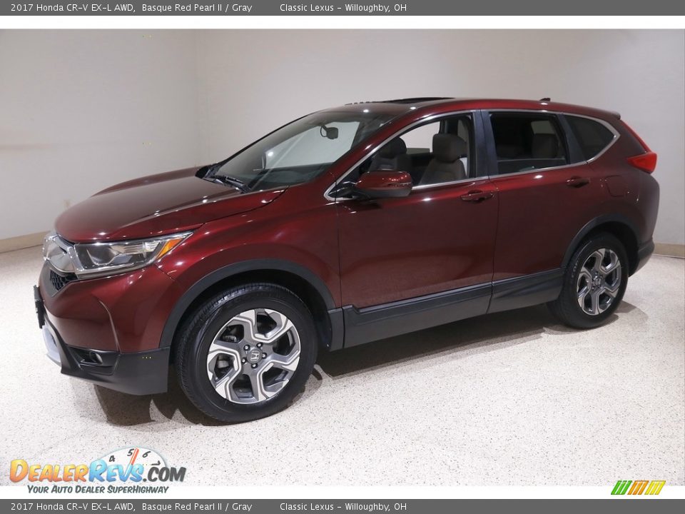 2017 Honda CR-V EX-L AWD Basque Red Pearl II / Gray Photo #3