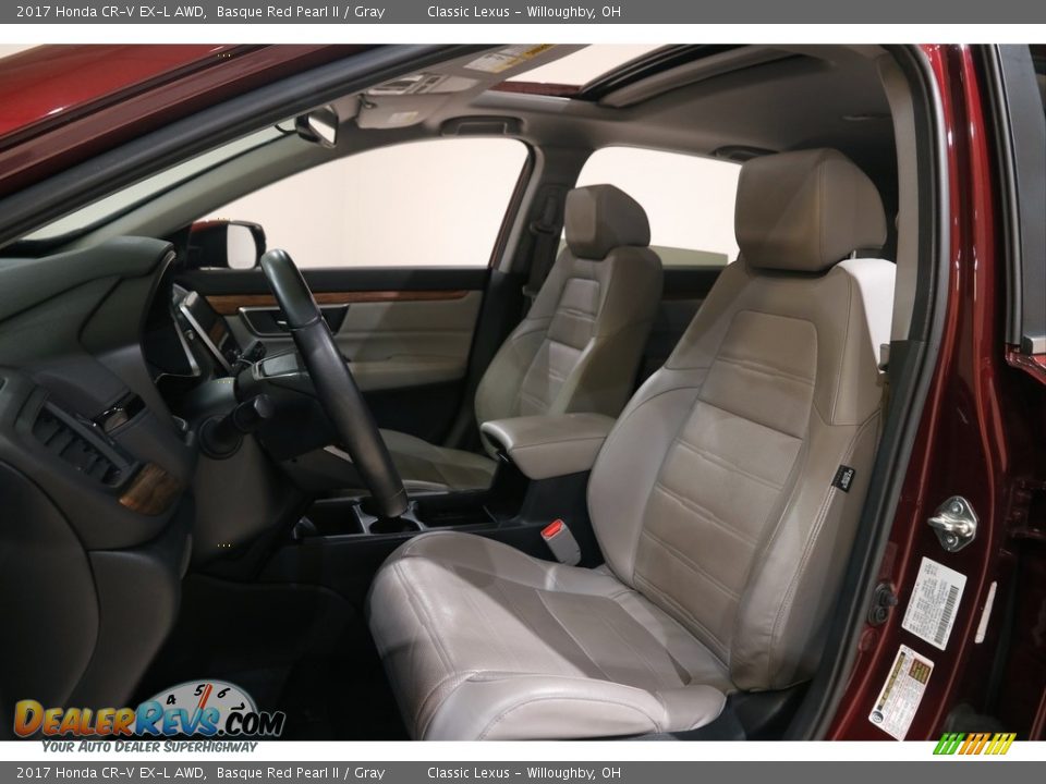 2017 Honda CR-V EX-L AWD Basque Red Pearl II / Gray Photo #5