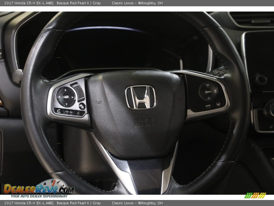 2017 Honda CR-V EX-L AWD Basque Red Pearl II / Gray Photo #7