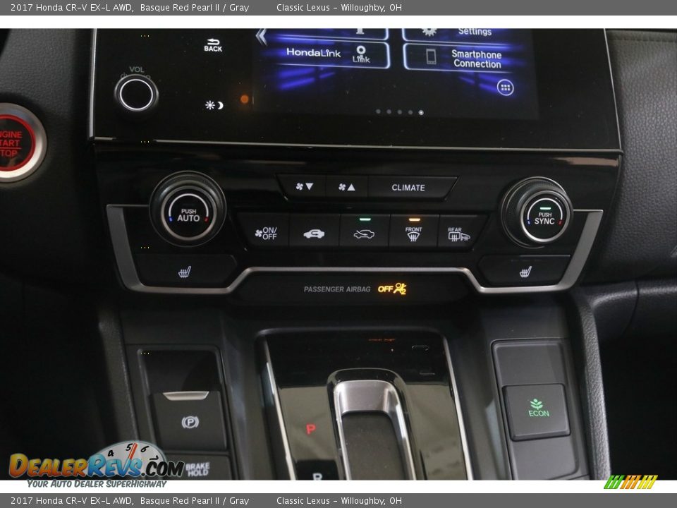 2017 Honda CR-V EX-L AWD Basque Red Pearl II / Gray Photo #13