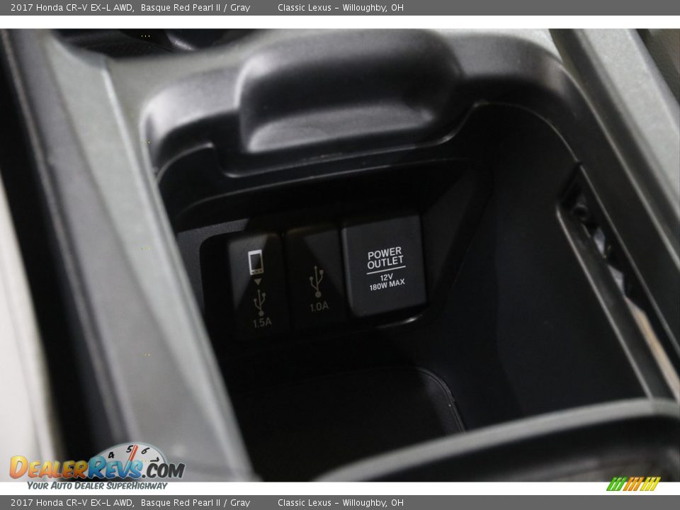 2017 Honda CR-V EX-L AWD Basque Red Pearl II / Gray Photo #16
