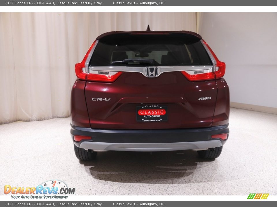 2017 Honda CR-V EX-L AWD Basque Red Pearl II / Gray Photo #20