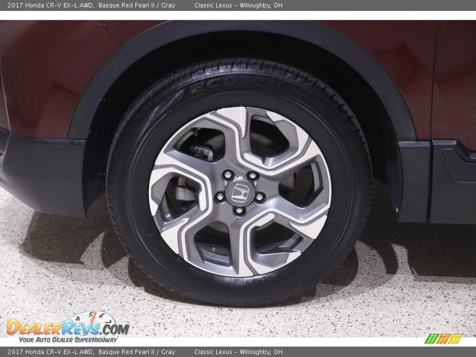 2017 Honda CR-V EX-L AWD Basque Red Pearl II / Gray Photo #22