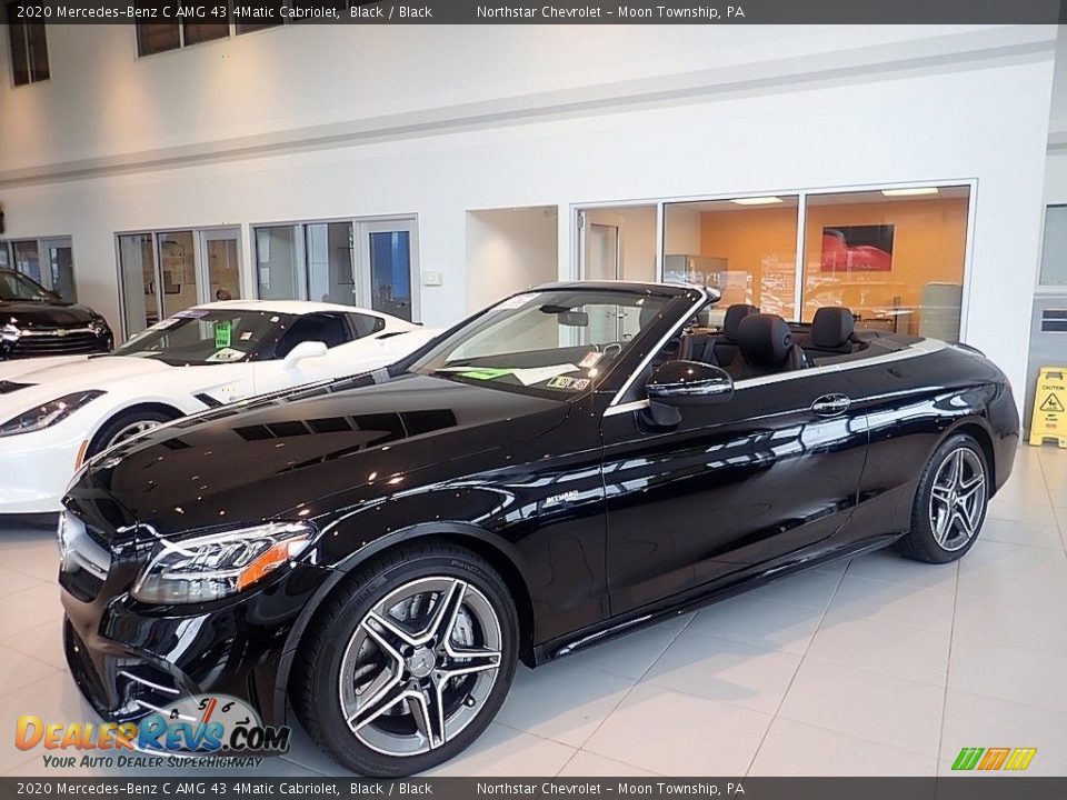 Front 3/4 View of 2020 Mercedes-Benz C AMG 43 4Matic Cabriolet Photo #1