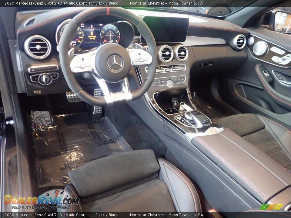 Black Interior - 2020 Mercedes-Benz C AMG 43 4Matic Cabriolet Photo #20