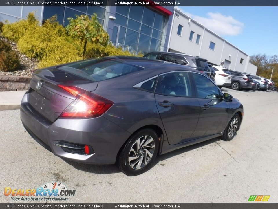 2016 Honda Civic EX Sedan Modern Steel Metallic / Black Photo #11