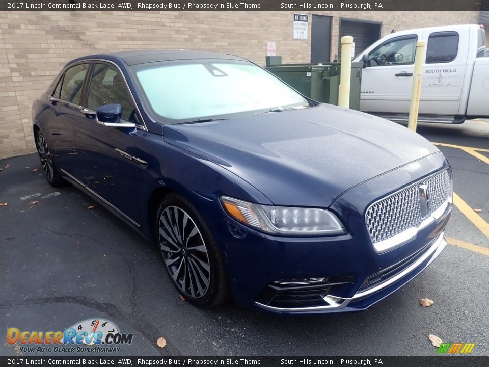 2017 Lincoln Continental Black Label AWD Rhapsody Blue / Rhapsody in Blue Theme Photo #4