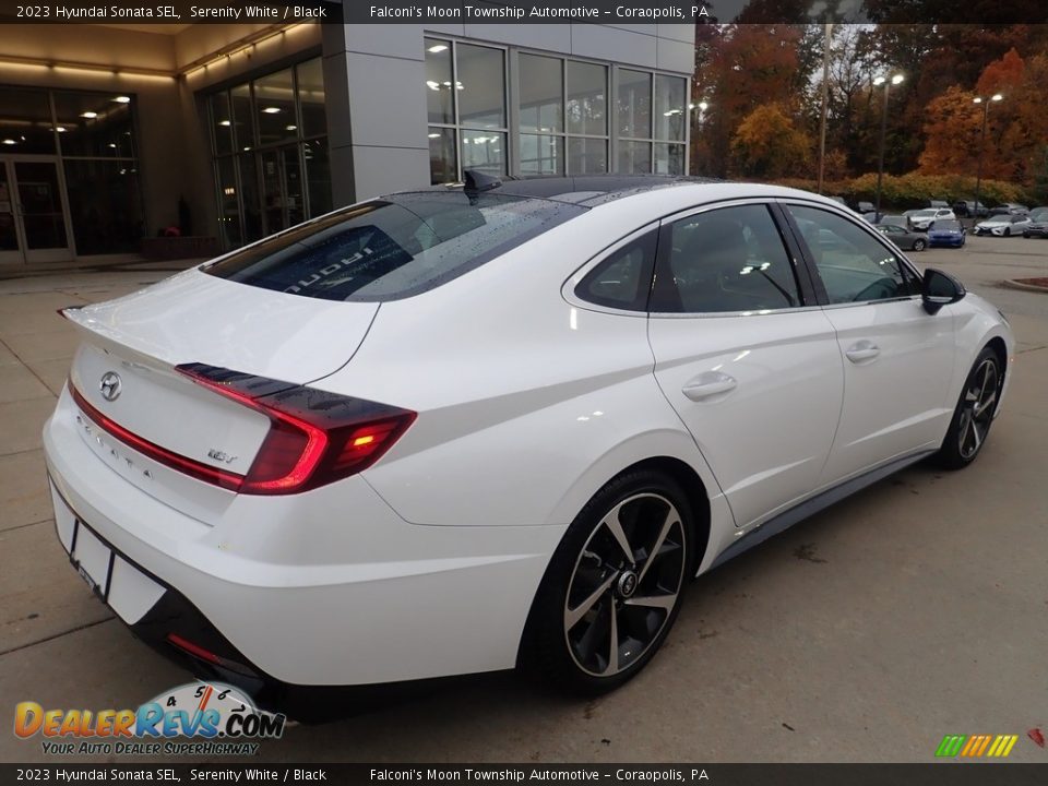 2023 Hyundai Sonata SEL Serenity White / Black Photo #2