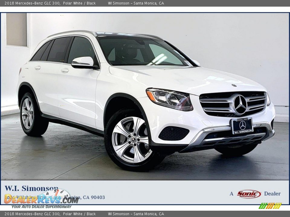 2018 Mercedes-Benz GLC 300 Polar White / Black Photo #1