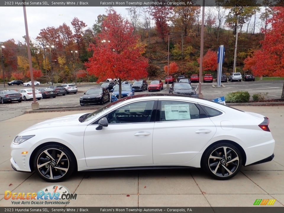 2023 Hyundai Sonata SEL Serenity White / Black Photo #5