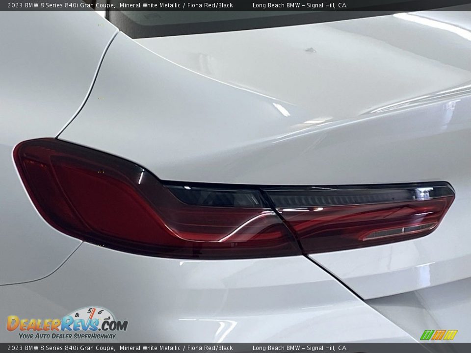 2023 BMW 8 Series 840i Gran Coupe Mineral White Metallic / Fiona Red/Black Photo #6