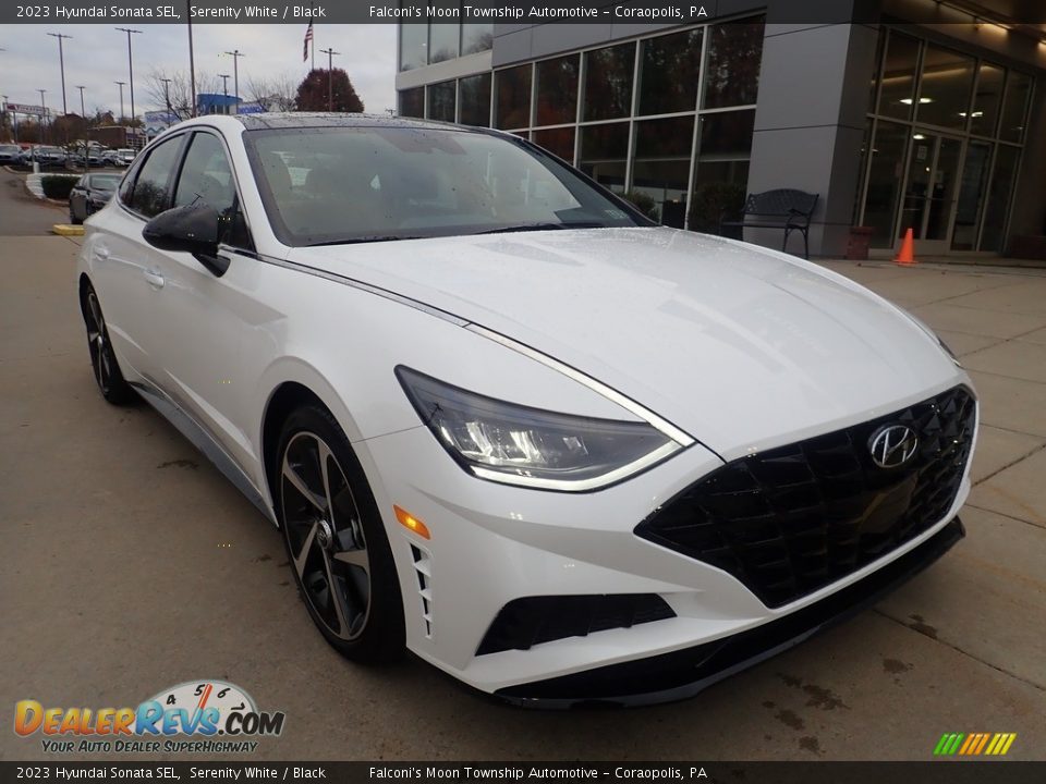 2023 Hyundai Sonata SEL Serenity White / Black Photo #8