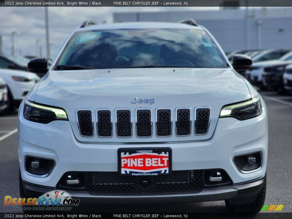 2022 Jeep Cherokee Limited 4x4 Bright White / Black Photo #2