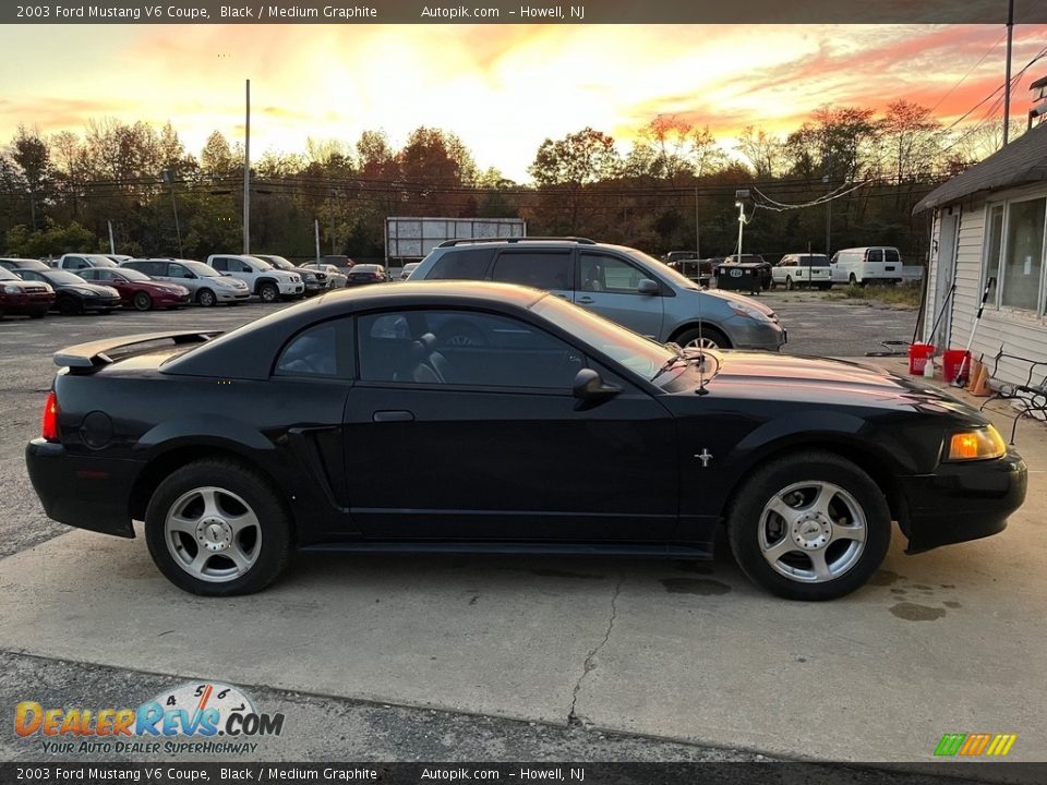 2003 Ford Mustang V6 Coupe Black / Medium Graphite Photo #4