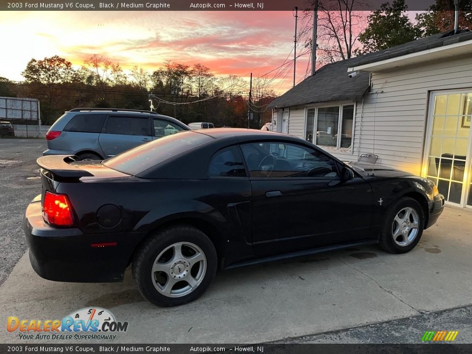 2003 Ford Mustang V6 Coupe Black / Medium Graphite Photo #5