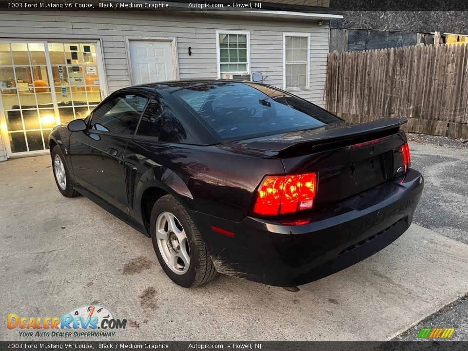 2003 Ford Mustang V6 Coupe Black / Medium Graphite Photo #8