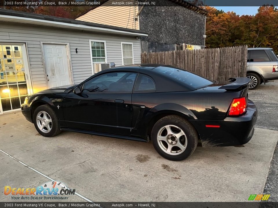 2003 Ford Mustang V6 Coupe Black / Medium Graphite Photo #9