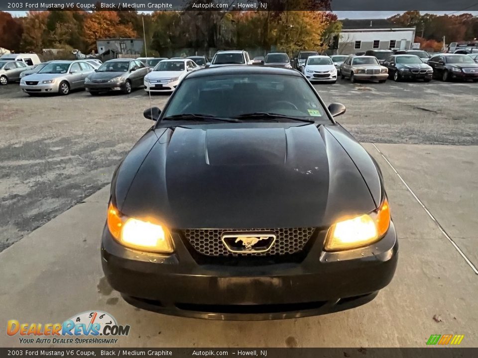 2003 Ford Mustang V6 Coupe Black / Medium Graphite Photo #13