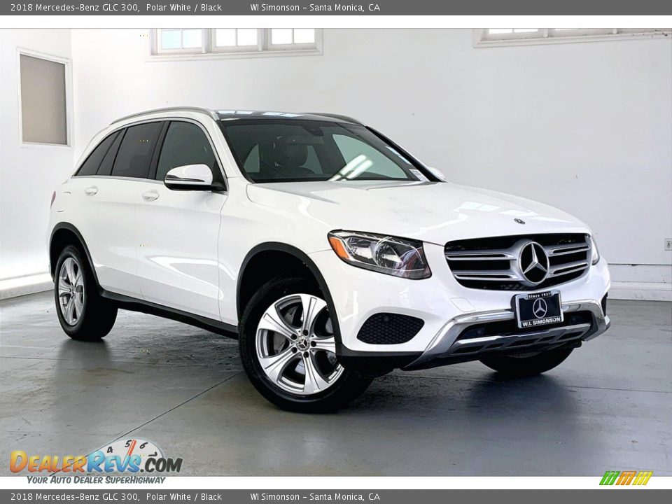 2018 Mercedes-Benz GLC 300 Polar White / Black Photo #34