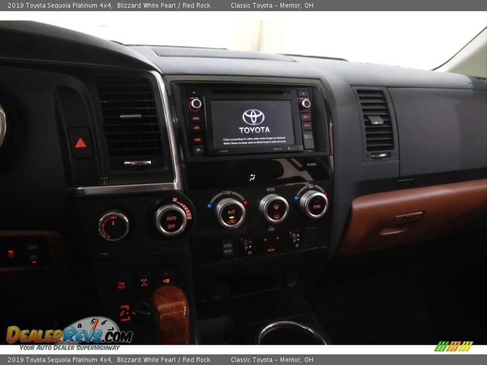 2019 Toyota Sequoia Platinum 4x4 Blizzard White Pearl / Red Rock Photo #9