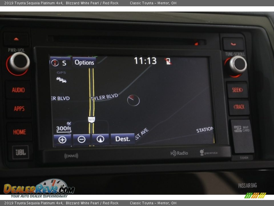 2019 Toyota Sequoia Platinum 4x4 Blizzard White Pearl / Red Rock Photo #12