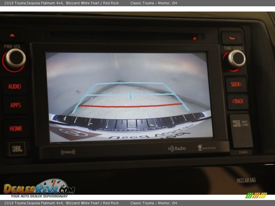 2019 Toyota Sequoia Platinum 4x4 Blizzard White Pearl / Red Rock Photo #13