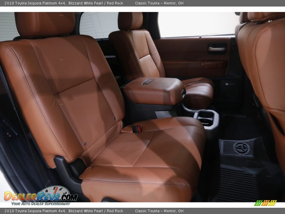 Rear Seat of 2019 Toyota Sequoia Platinum 4x4 Photo #18