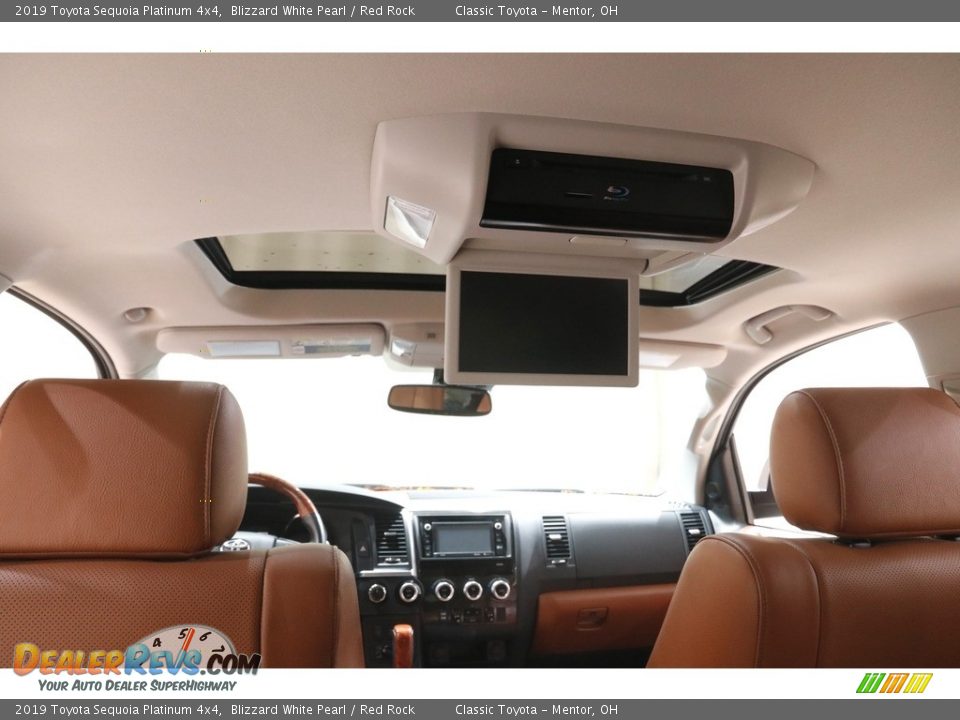 2019 Toyota Sequoia Platinum 4x4 Blizzard White Pearl / Red Rock Photo #21