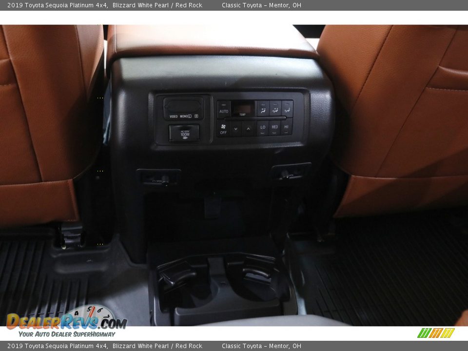 2019 Toyota Sequoia Platinum 4x4 Blizzard White Pearl / Red Rock Photo #22