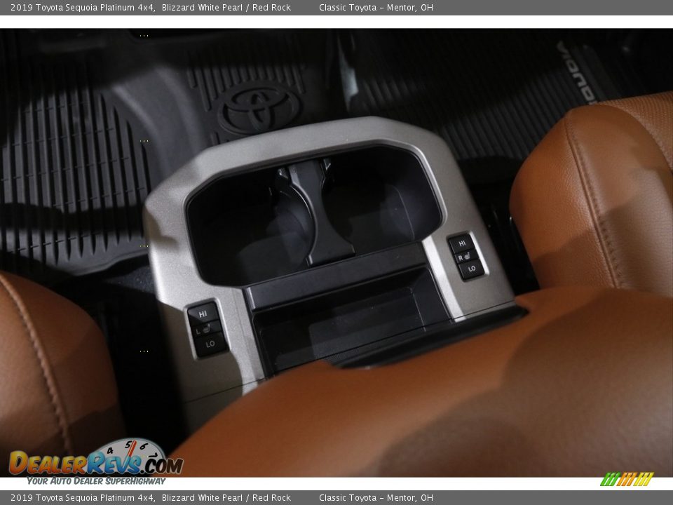 2019 Toyota Sequoia Platinum 4x4 Blizzard White Pearl / Red Rock Photo #23