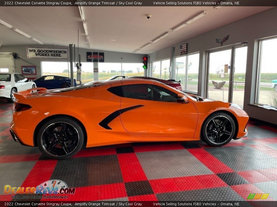 2022 Chevrolet Corvette Stingray Coupe Amplify Orange Tintcoat / Sky Cool Gray Photo #3