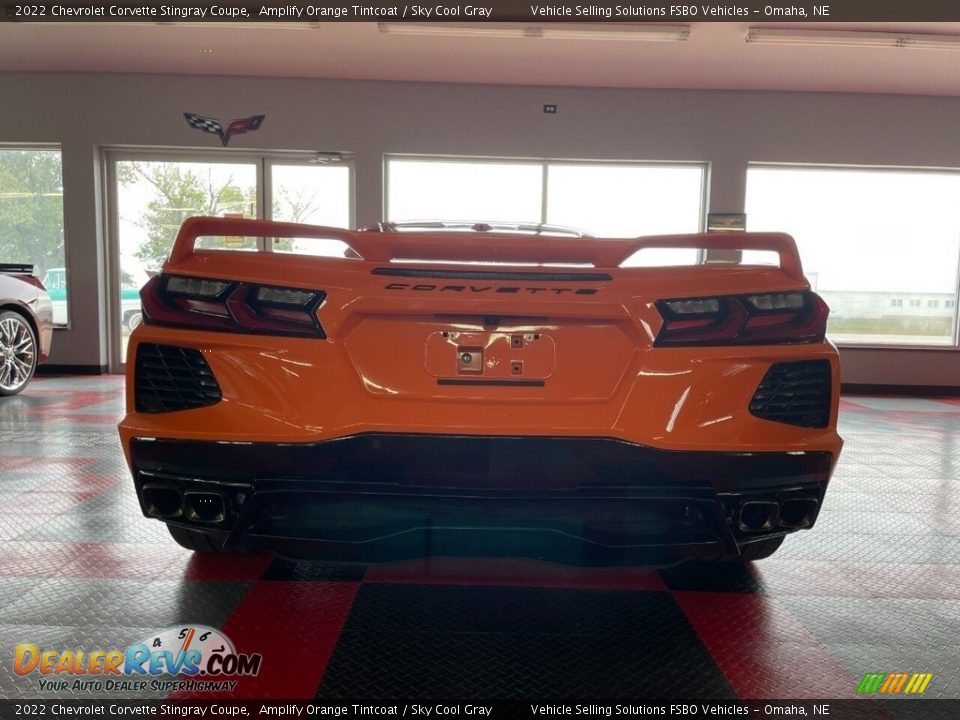 2022 Chevrolet Corvette Stingray Coupe Amplify Orange Tintcoat / Sky Cool Gray Photo #9