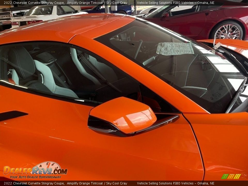 2022 Chevrolet Corvette Stingray Coupe Amplify Orange Tintcoat / Sky Cool Gray Photo #11