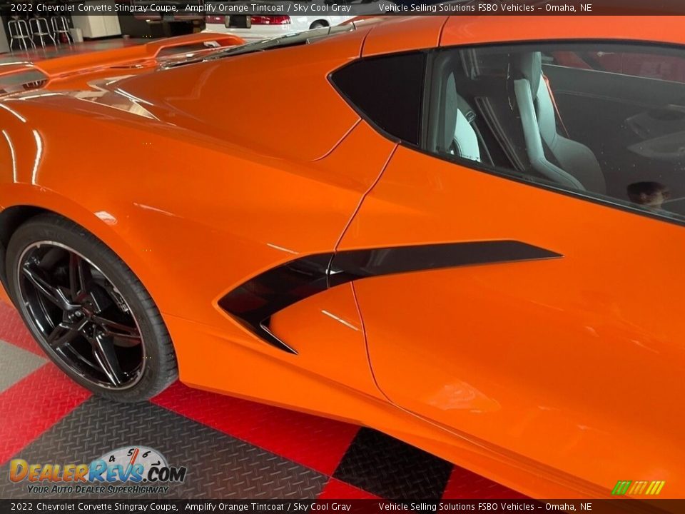 2022 Chevrolet Corvette Stingray Coupe Amplify Orange Tintcoat / Sky Cool Gray Photo #13