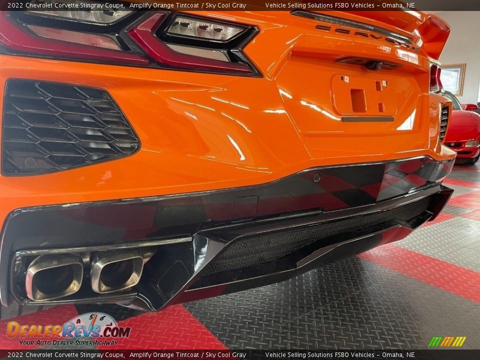 2022 Chevrolet Corvette Stingray Coupe Amplify Orange Tintcoat / Sky Cool Gray Photo #14