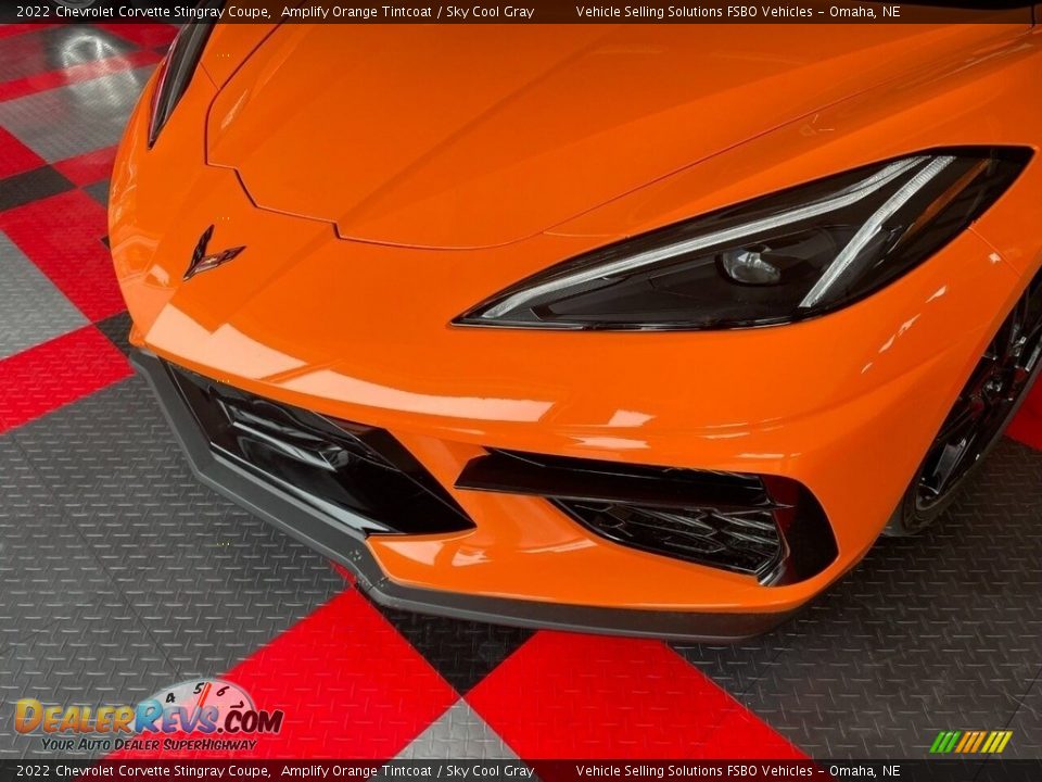 2022 Chevrolet Corvette Stingray Coupe Amplify Orange Tintcoat / Sky Cool Gray Photo #16