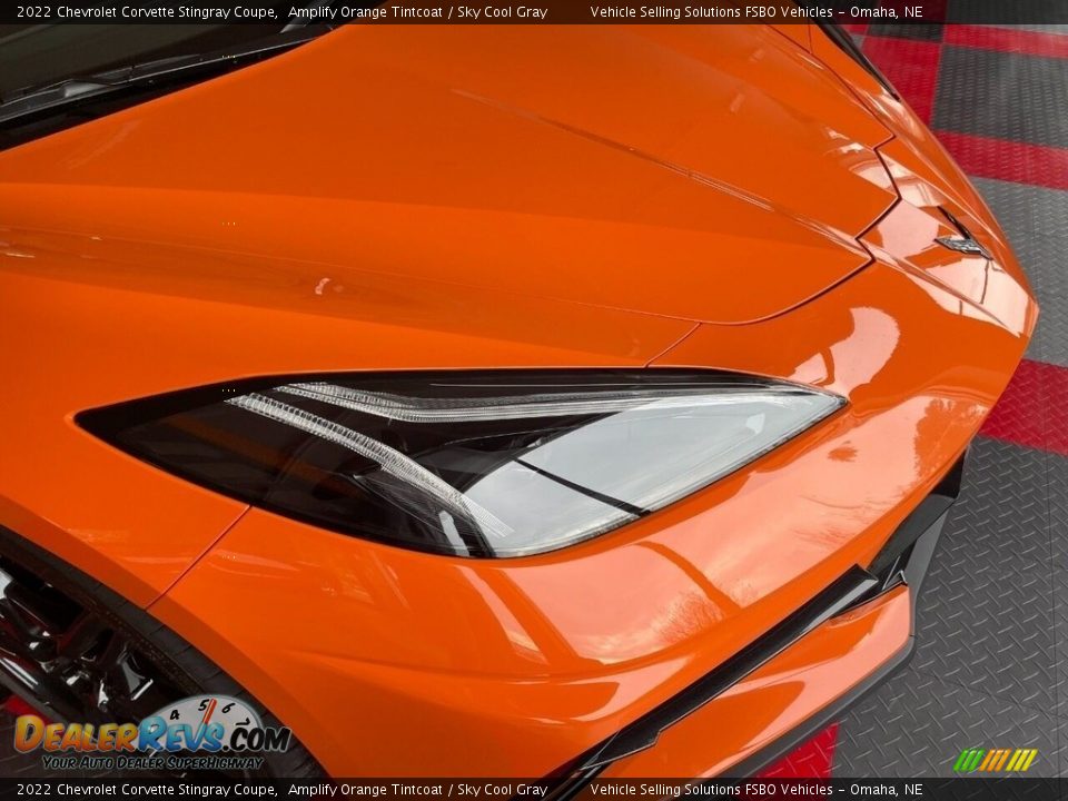 2022 Chevrolet Corvette Stingray Coupe Amplify Orange Tintcoat / Sky Cool Gray Photo #18