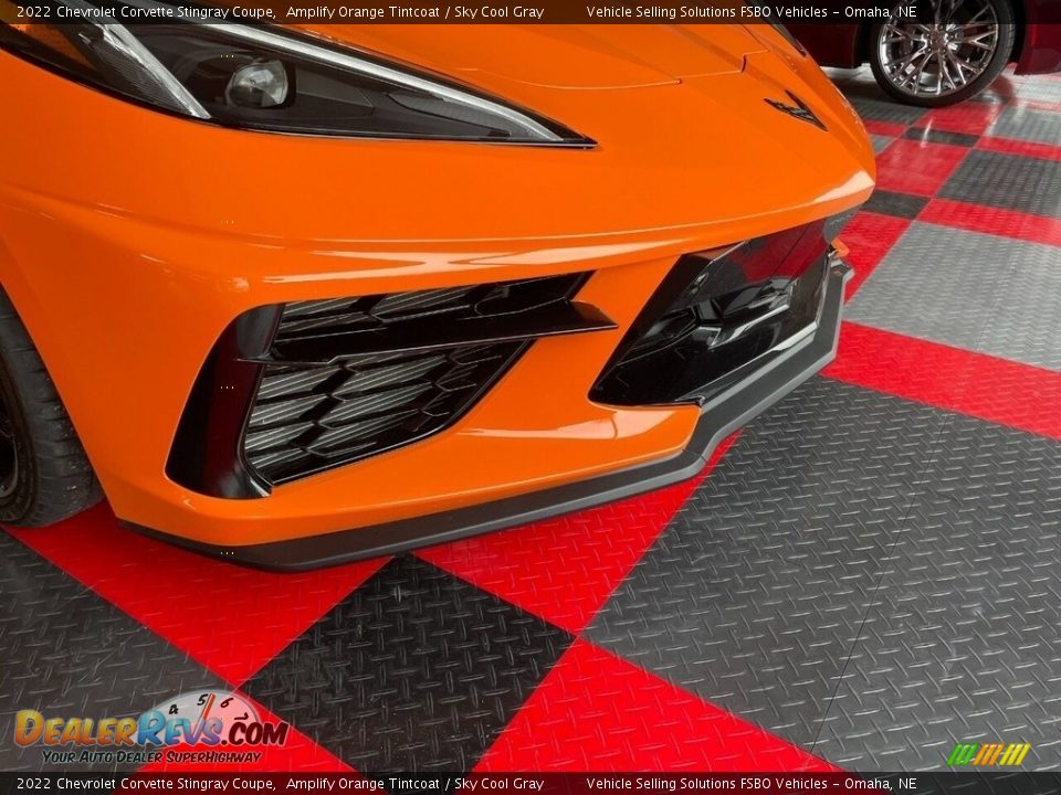 2022 Chevrolet Corvette Stingray Coupe Amplify Orange Tintcoat / Sky Cool Gray Photo #19
