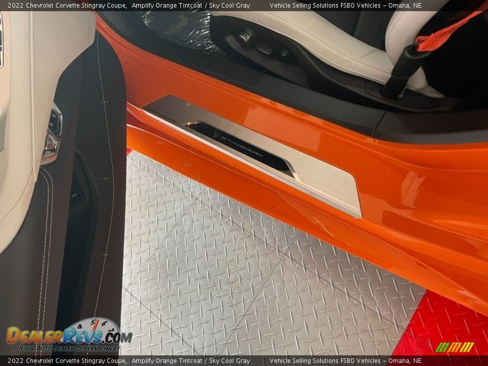 2022 Chevrolet Corvette Stingray Coupe Amplify Orange Tintcoat / Sky Cool Gray Photo #26